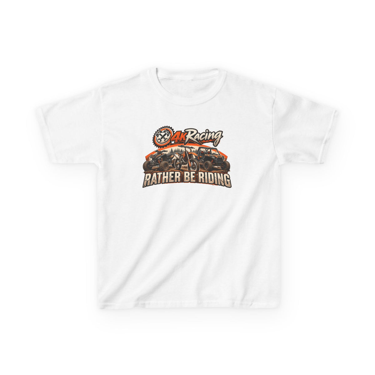 Kids Racing Tee — Rather Be Riding