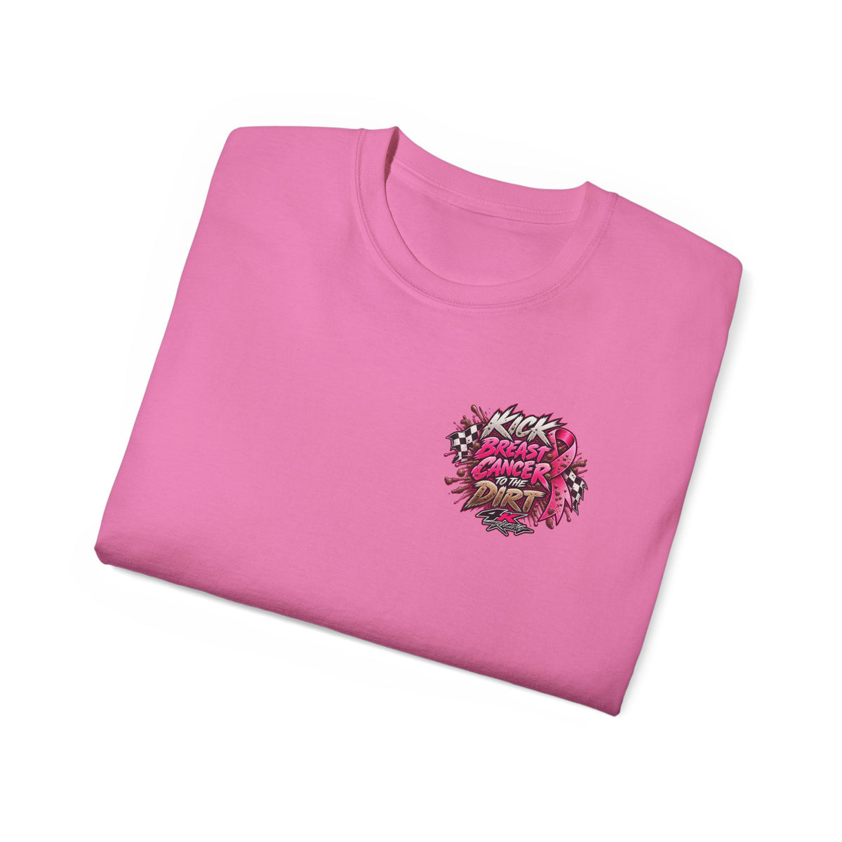 Kick Breast Cancer to the Dirt — 4kRacing Awareness Tee
