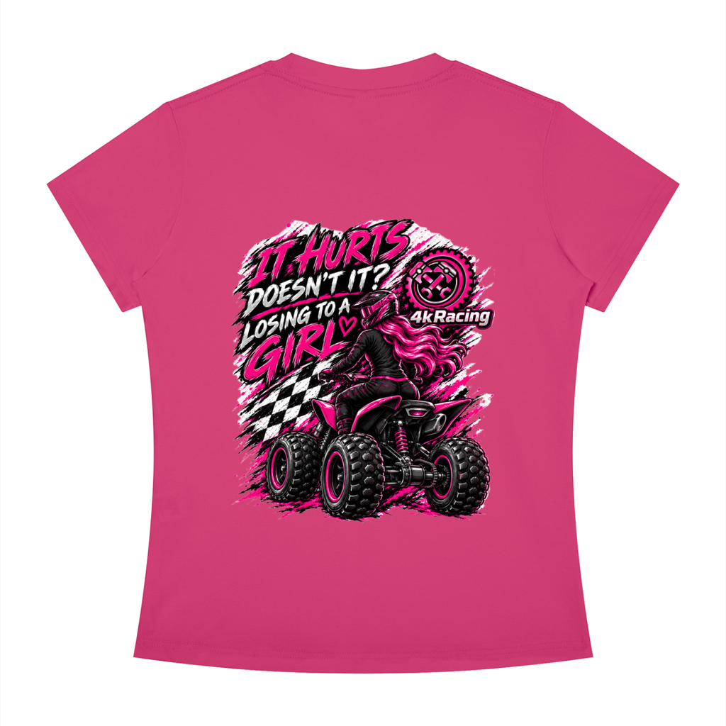 Women's Slim Fit Tee "Losing To A Girl"