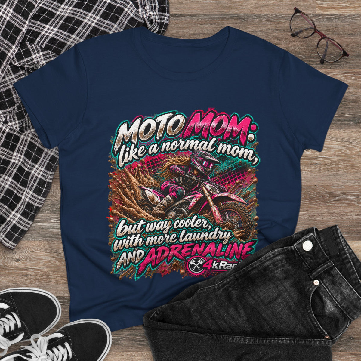 Moto Mom — 4kRacing Tee