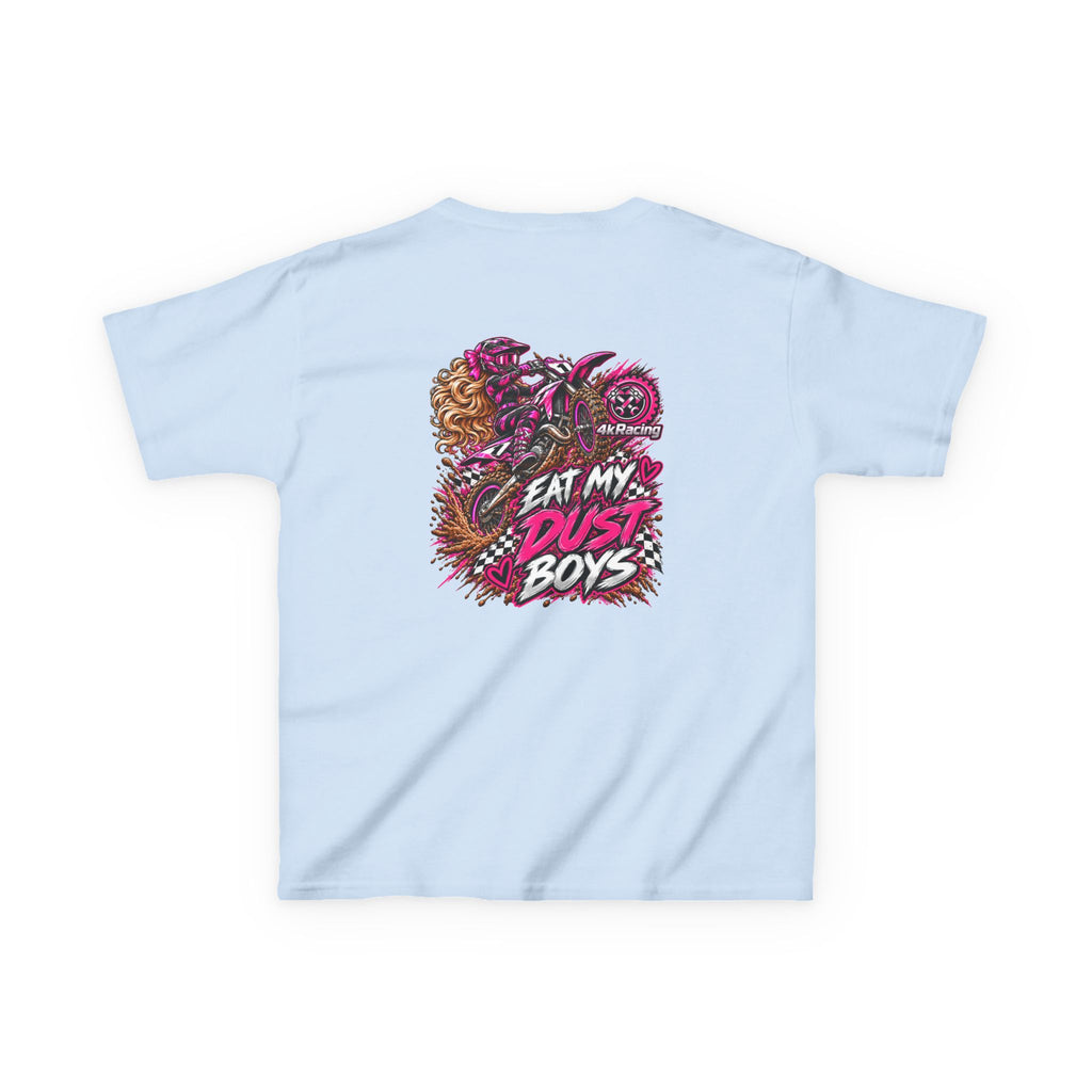 Girl's Tee "Eat My Dust Boys" Dirt Bike Graphic