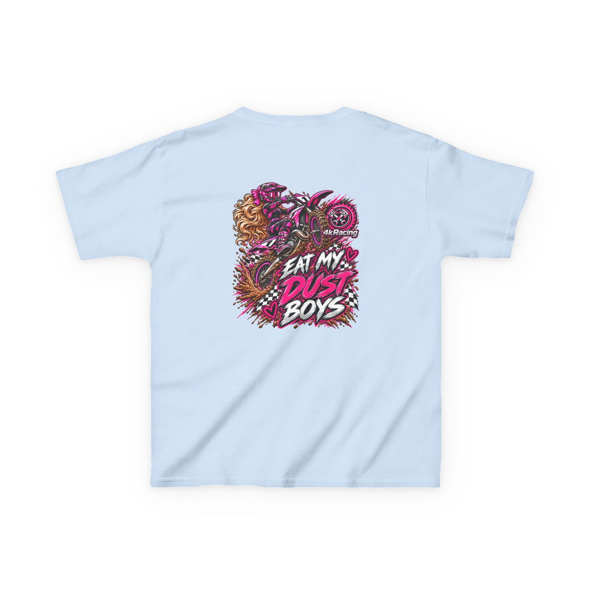Girl's Tee "Eat My Dust Boys" Dirt Bike Graphic