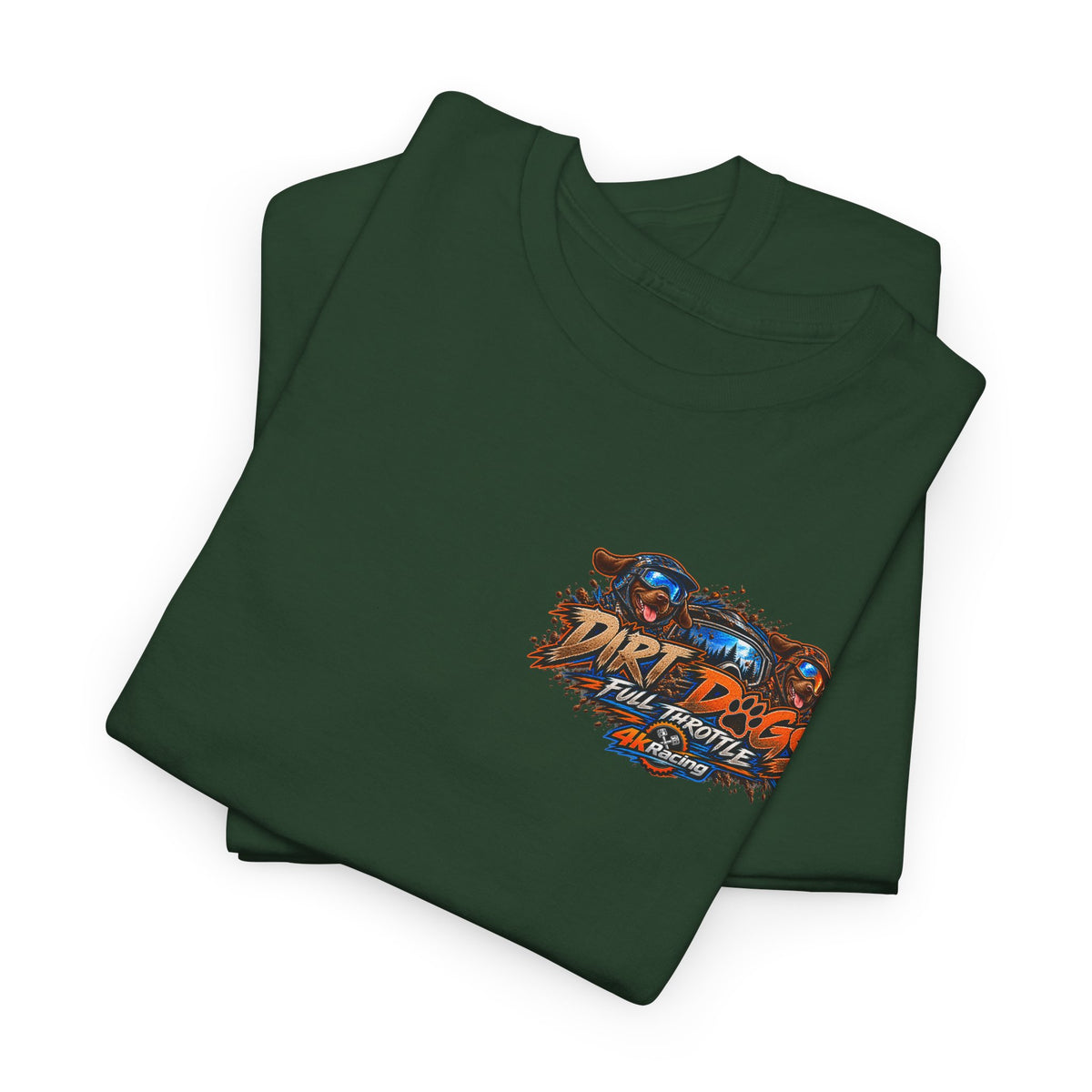 DIRT, DOGS & FULL THROTTLE — ADULT TEE