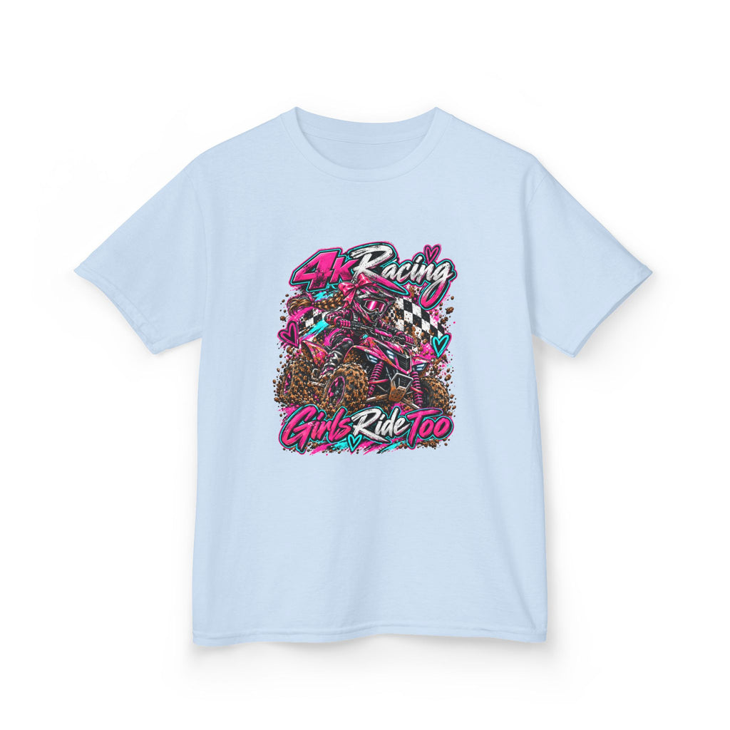 Kids Racing Tee — Girls Ride Too