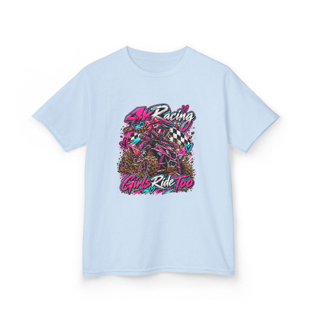Kids Racing Tee — Girls Ride Too