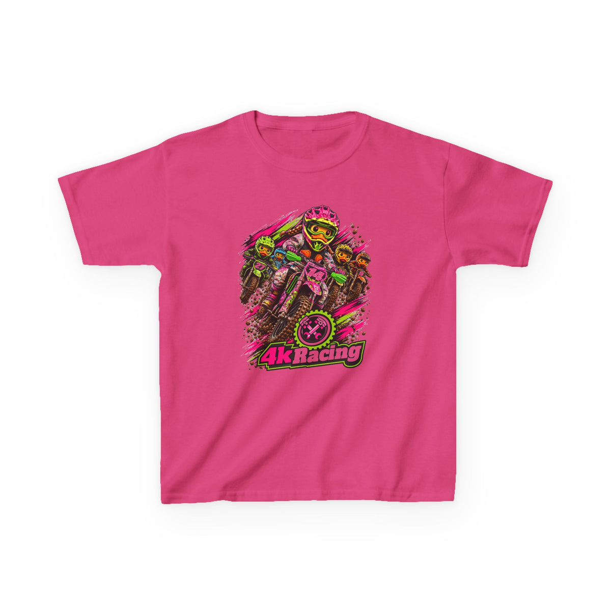 Kara's #14 4kRacing Motocross Kids Tee