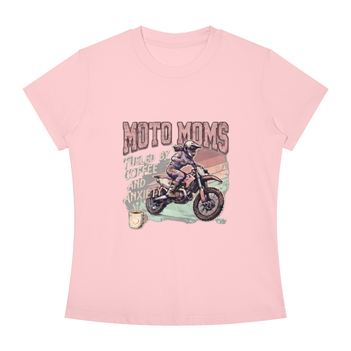 Women's Slim Fit Tee "Coffee & Anxiety"