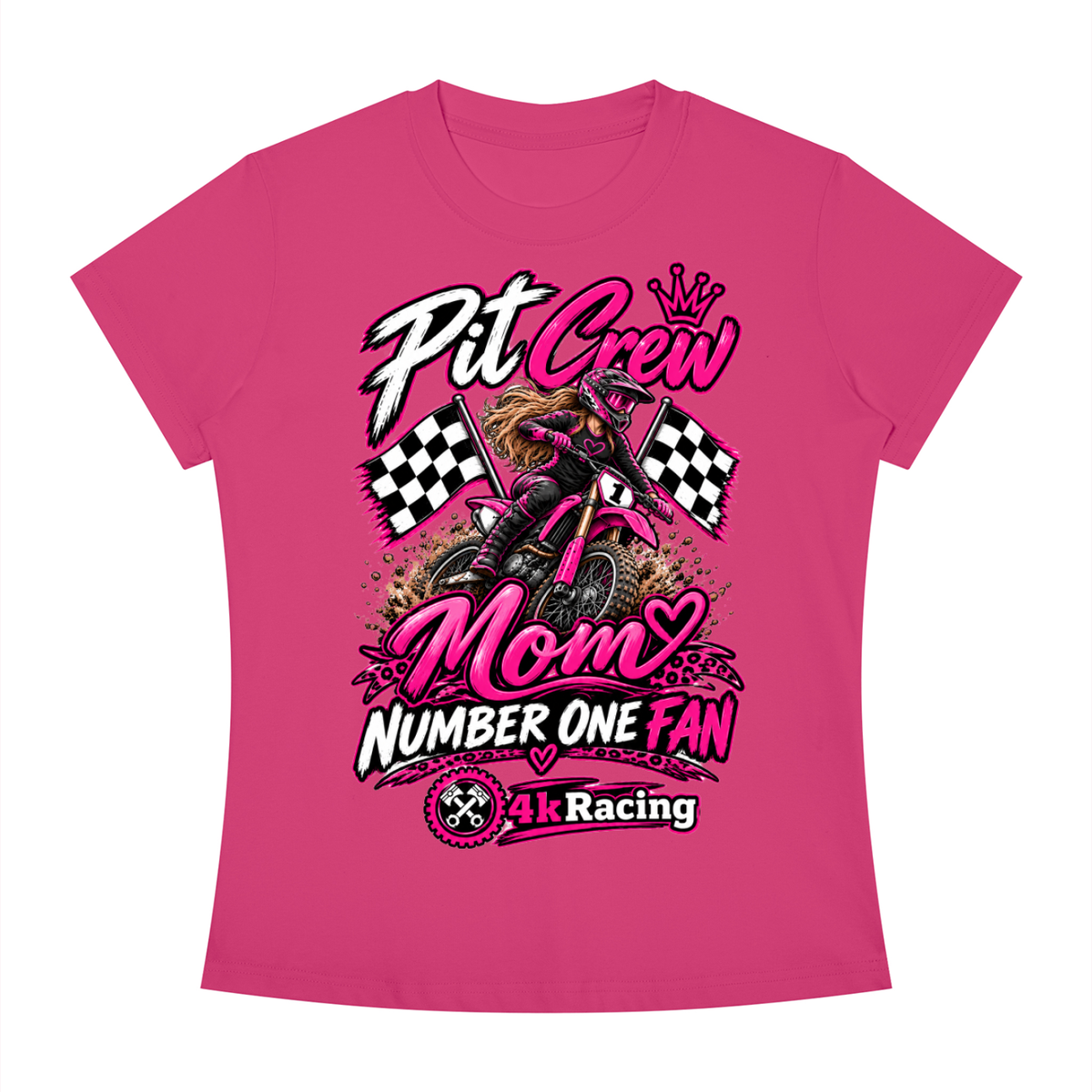 Women's Slim Fit Tee "Pit Crew"