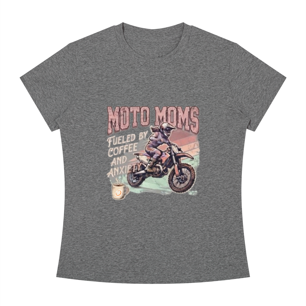 Women's Slim Fit Tee "Coffee & Anxiety"