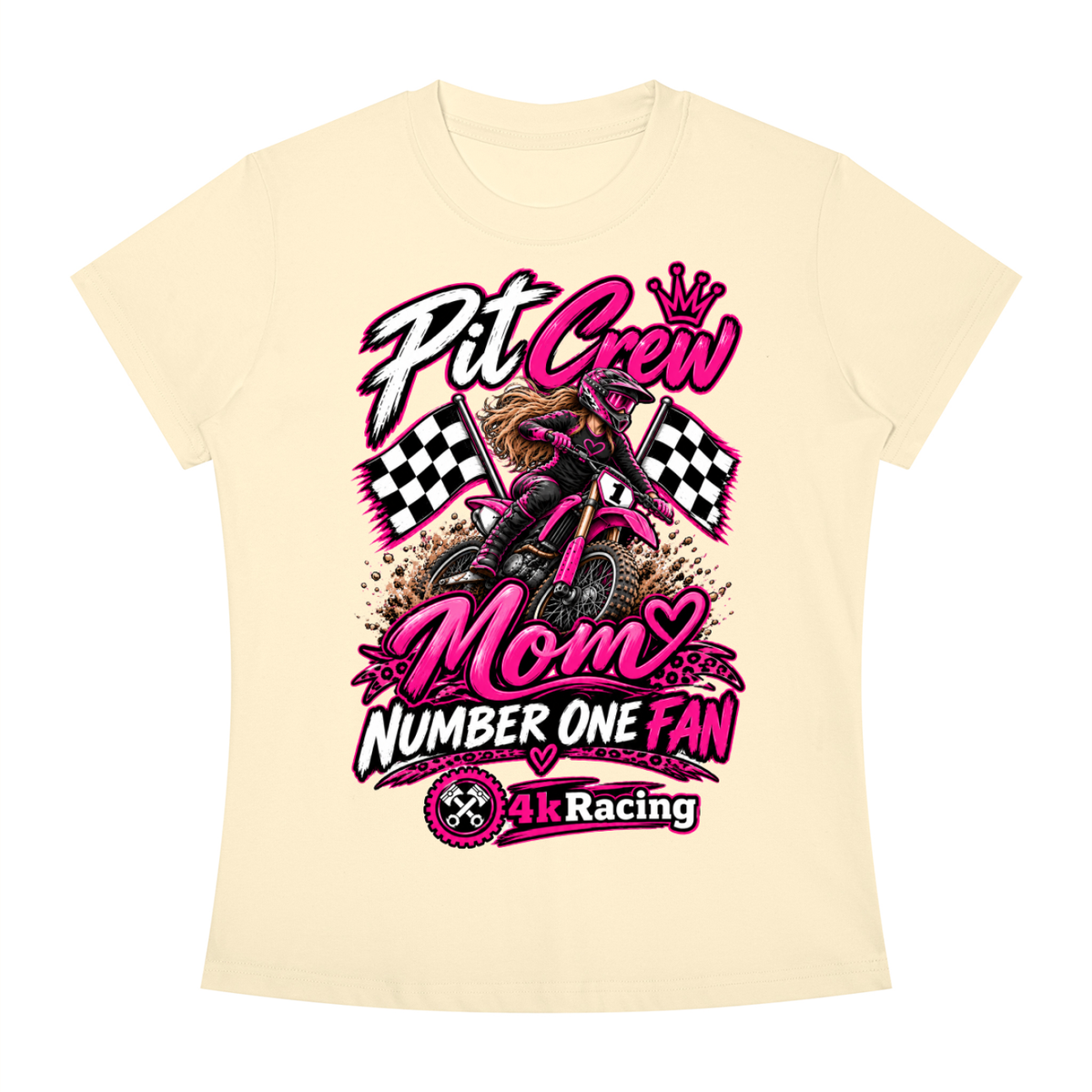 Women's Slim Fit Tee "Pit Crew"