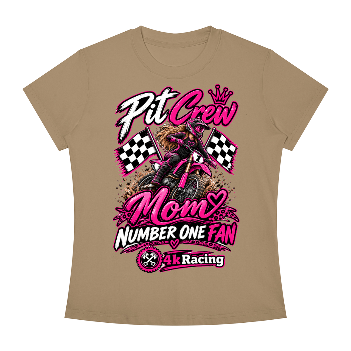 Women's Slim Fit Tee "Pit Crew"
