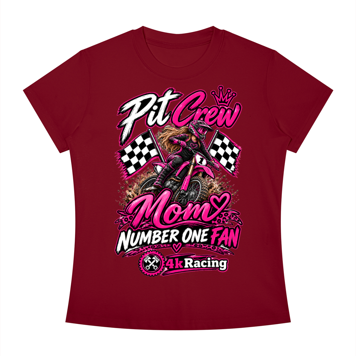 Women's Slim Fit Tee "Pit Crew"